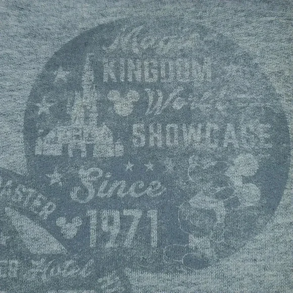Walt Disney World Gray Crewneck Sweatshirt with World of Disney Graphic - Picture 4 of 13